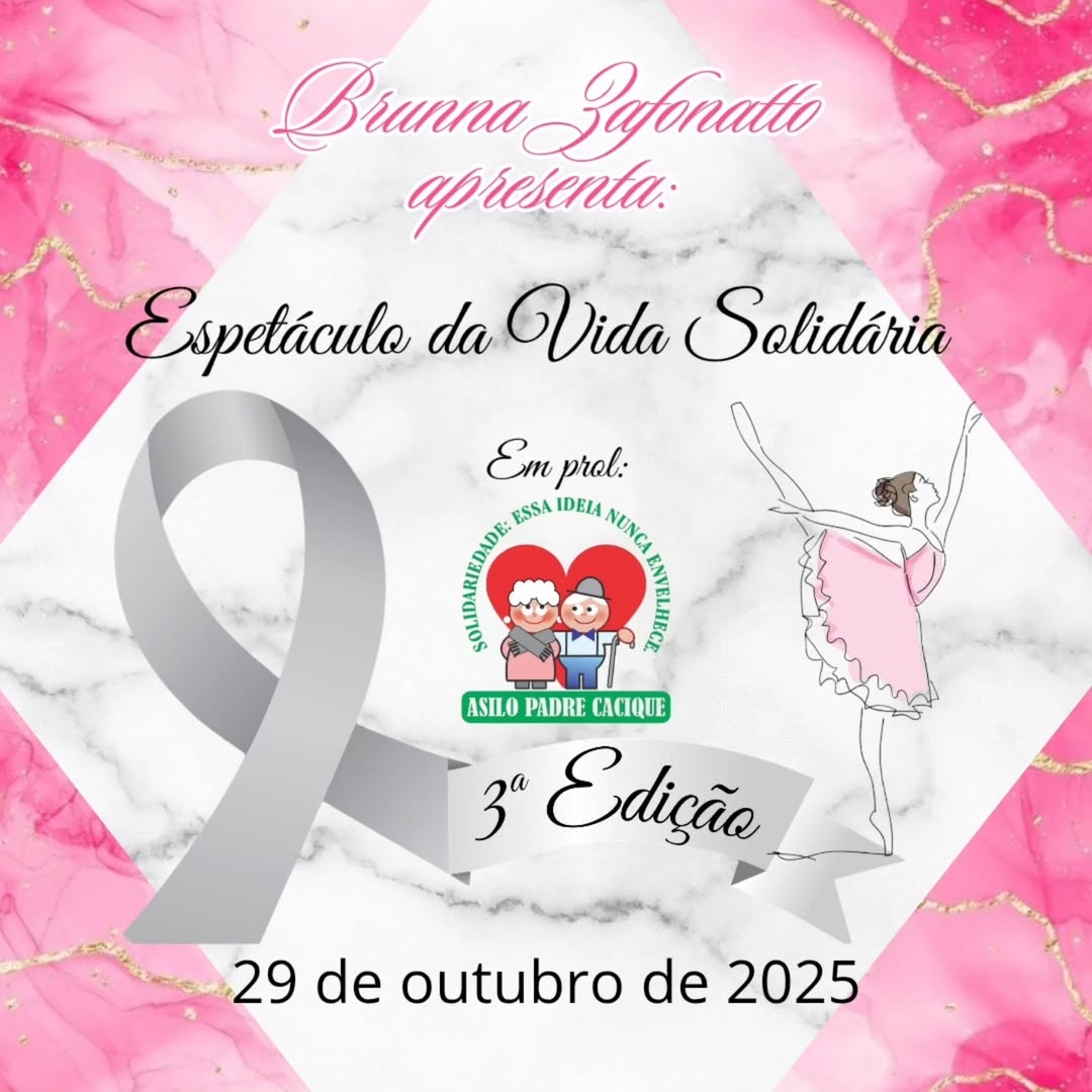 Espetáculo Vida Solidária chega à 3ª edição com renda revertida ao Asilo Padre Cacique