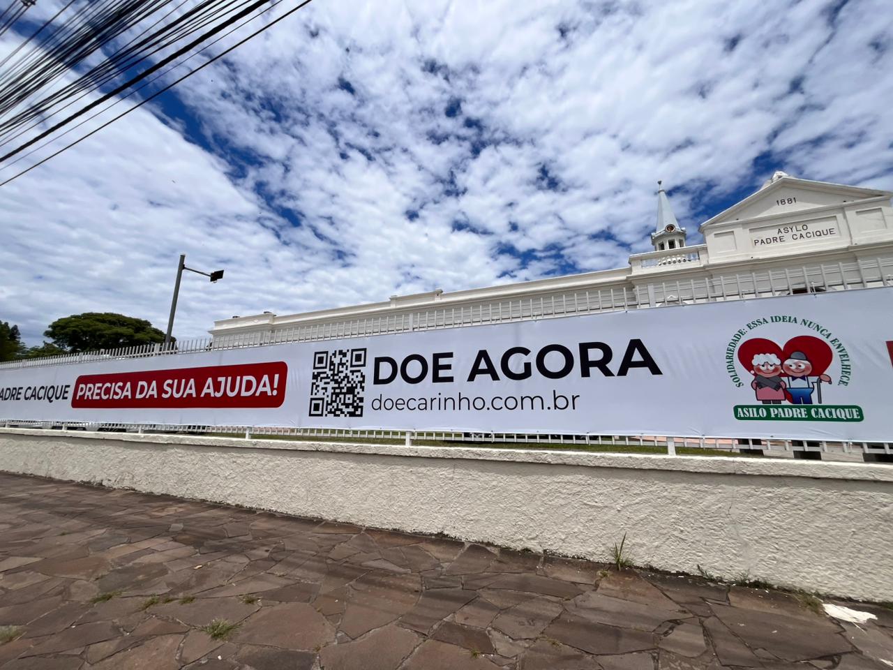 Doação financeira ajuda a manter a rotina de cuidado no Asilo Padre Cacique